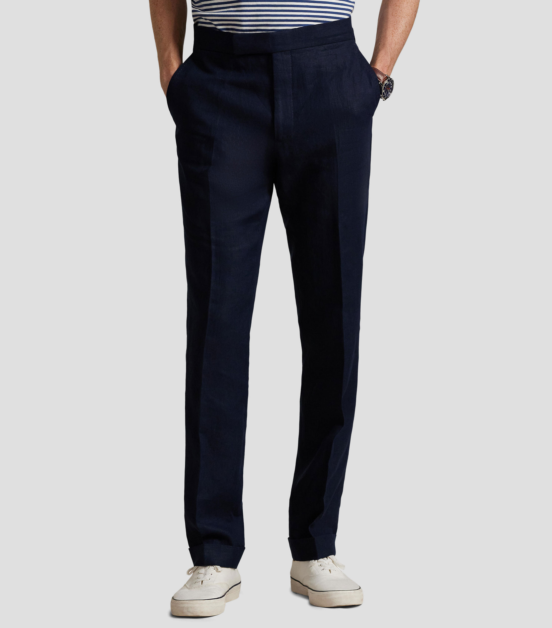 Pantalón de traje de lino Hombre